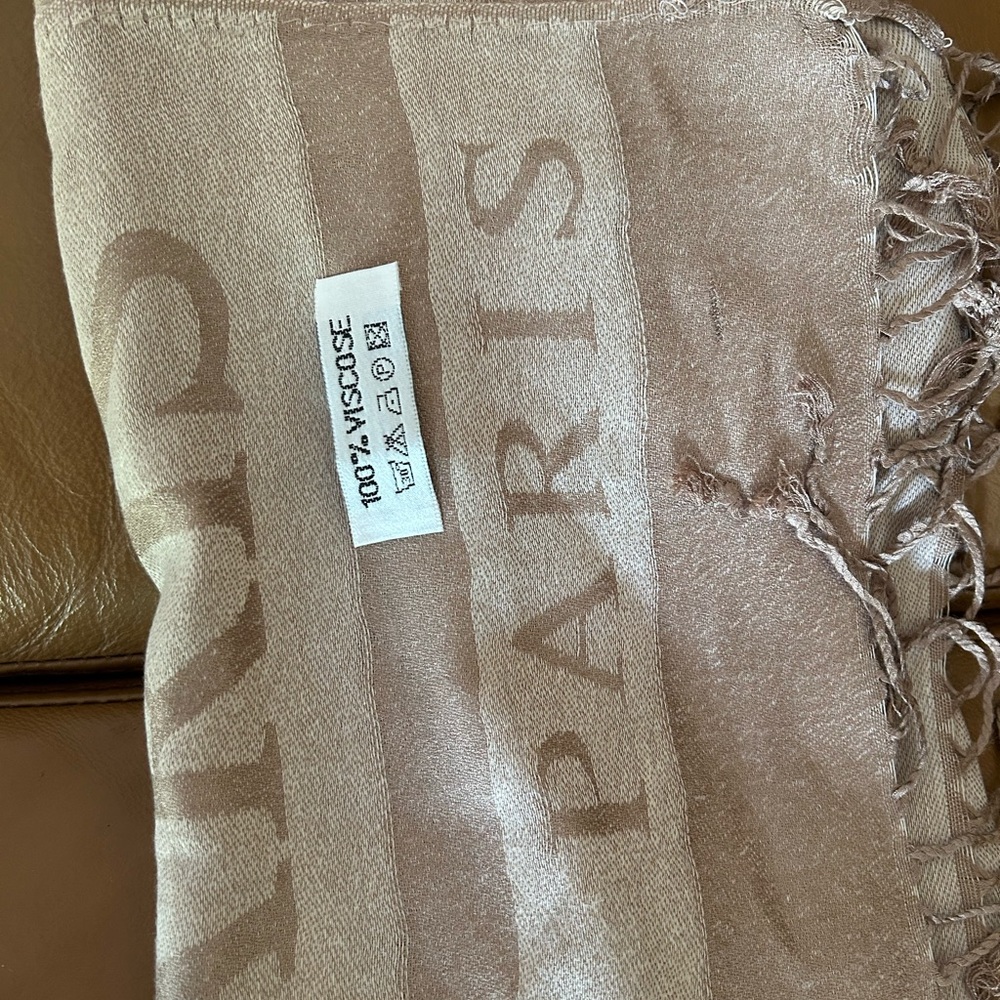 Large Biscose Paris Scarf Wrap - Picture 5 of 6